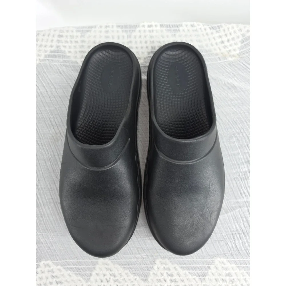 Oofos OOcloog Black Recovery Clogs Mens 9 Womens 11 Slip On Comfort Shoes